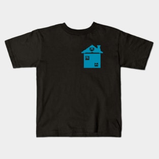 Blue House pixel art Kids T-Shirt